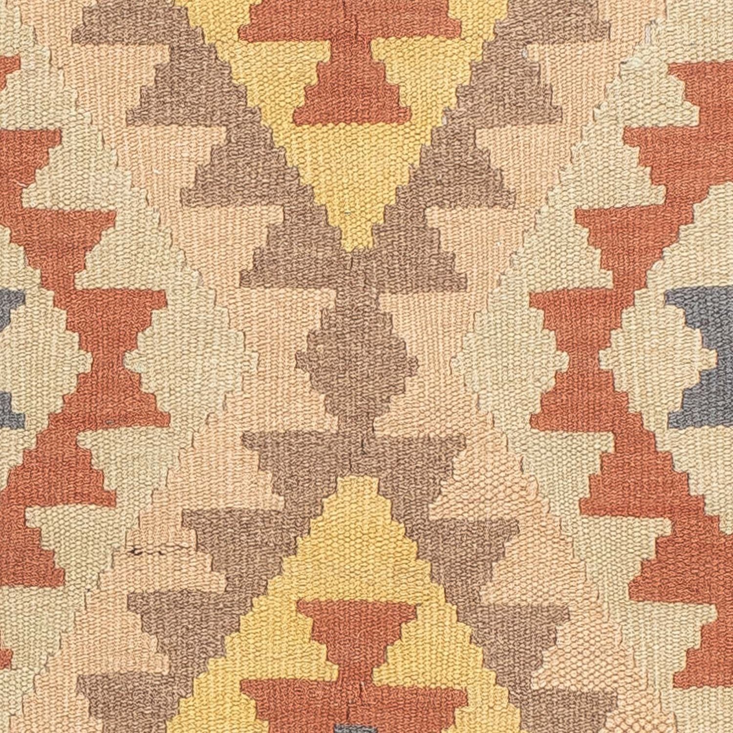 Tapis de couloir Tapis Kelim - Splash - 200 x 62 cm - multicolore