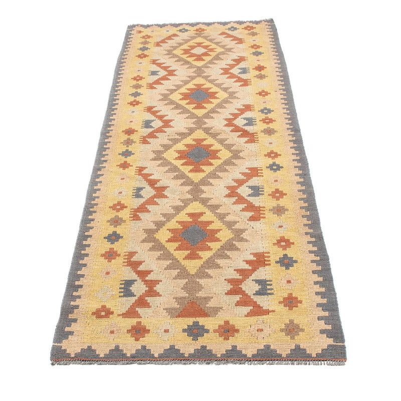 Tapis de couloir Tapis Kelim - Splash - 200 x 62 cm - multicolore