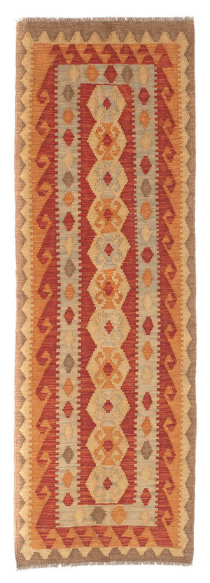 Tapis de couloir Tapis Kelim - Splash - 196 x 63 cm - multicolore