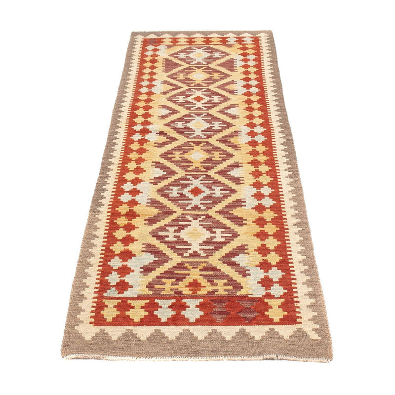 Tapis de couloir Tapis Kelim - Splash - 203 x 63 cm - multicolore