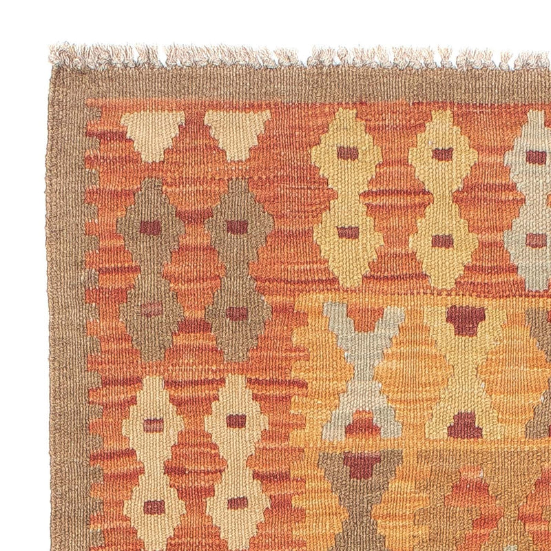 Tapis de couloir Tapis Kelim - Splash - 196 x 66 cm - multicolore