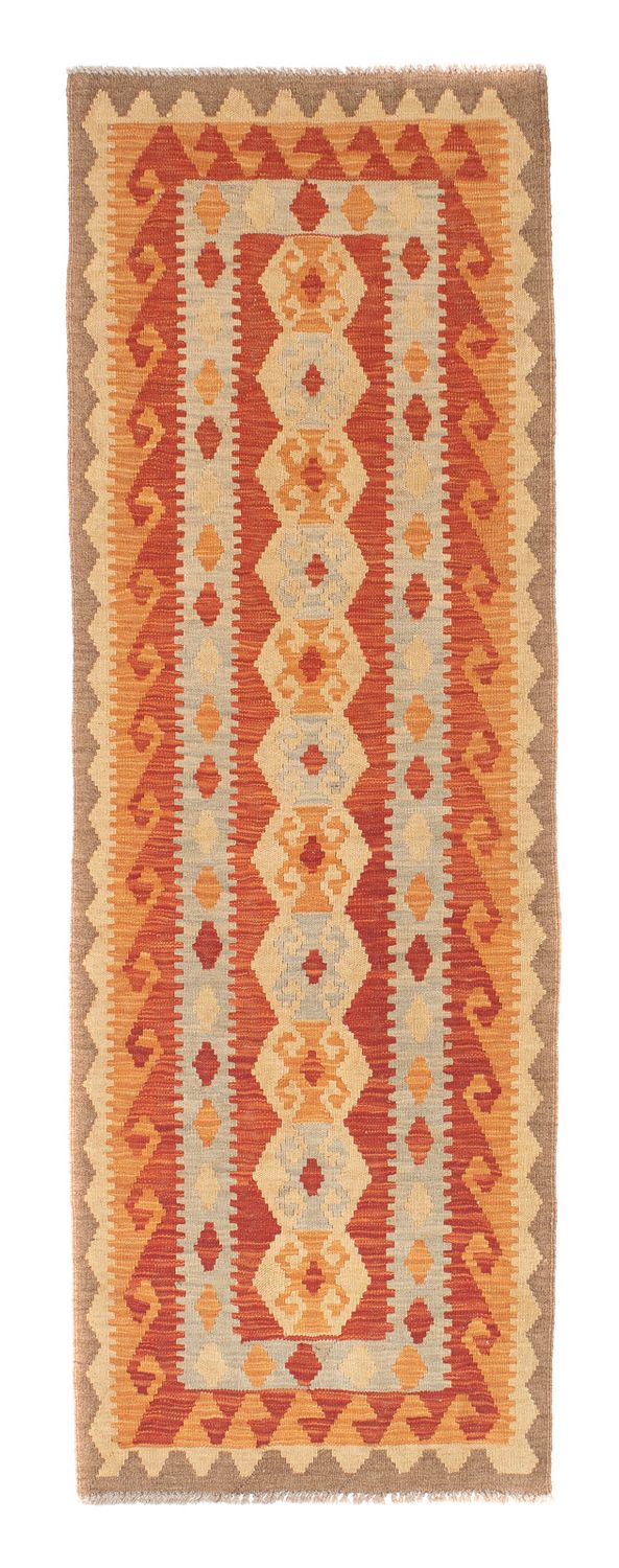 Tapis de couloir Tapis Kelim - Splash - 197 x 63 cm - rouge