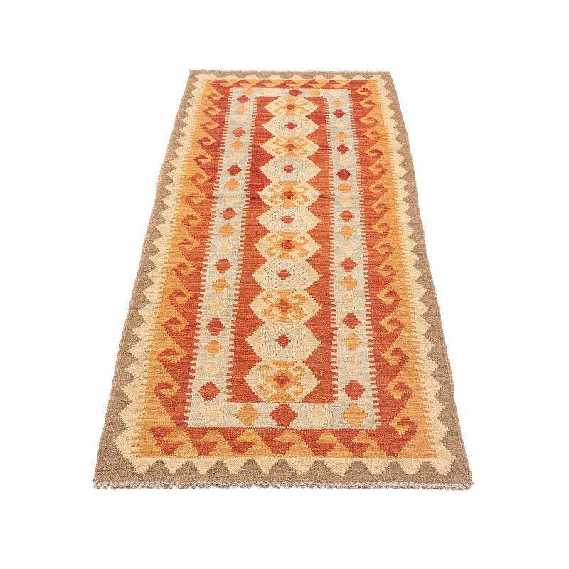 Tapis de couloir Tapis Kelim - Splash - 197 x 63 cm - rouge