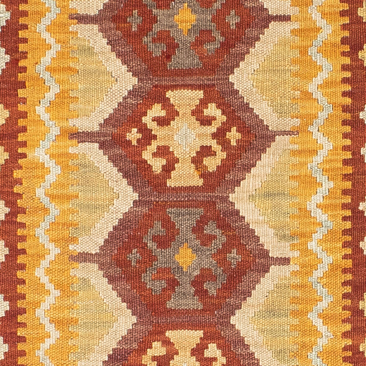 Tapis de couloir Tapis Kelim - Oriental - 195 x 65 cm - rouille