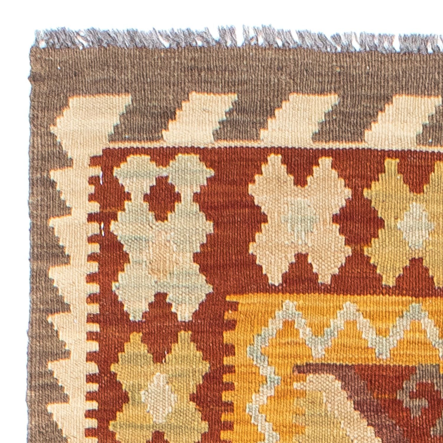 Tapis de couloir Tapis Kelim - Oriental - 195 x 65 cm - rouille