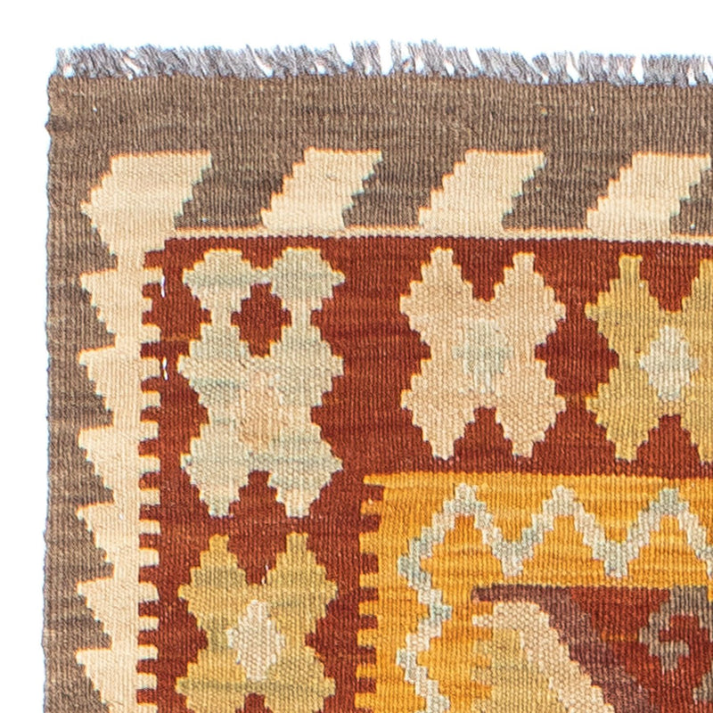 Tapis de couloir Tapis Kelim - Oriental - 195 x 65 cm - rouille