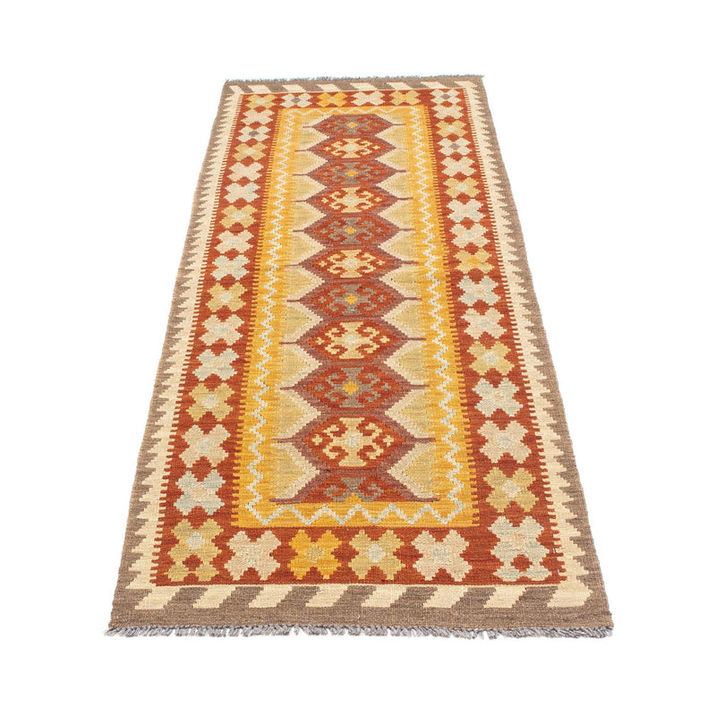 Tapis de couloir Tapis Kelim - Oriental - 195 x 65 cm - rouille