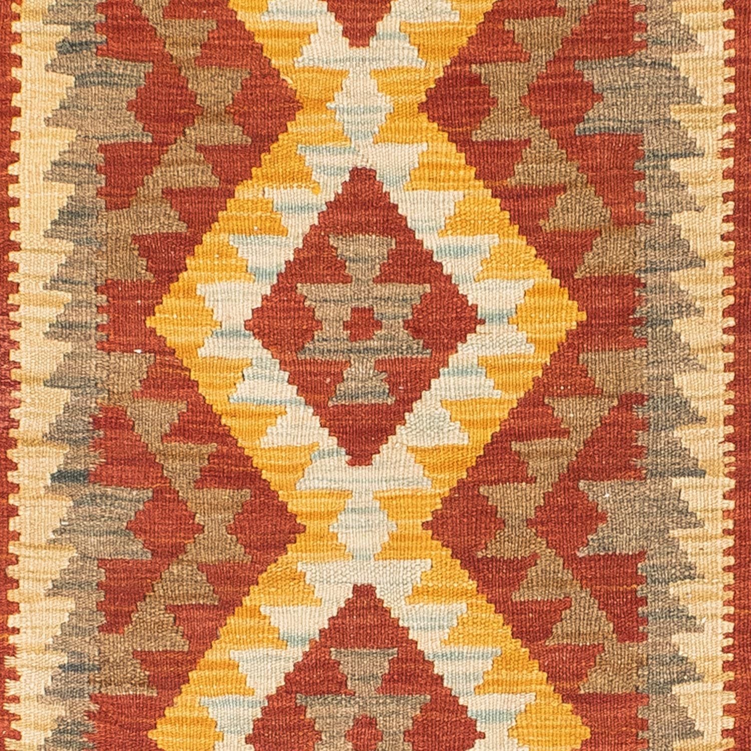 Tapis de couloir Tapis Kelim - Oriental - 192 x 76 cm - rouille