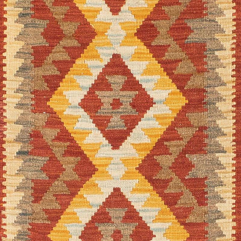 Tapis de couloir Tapis Kelim - Oriental - 192 x 76 cm - rouille