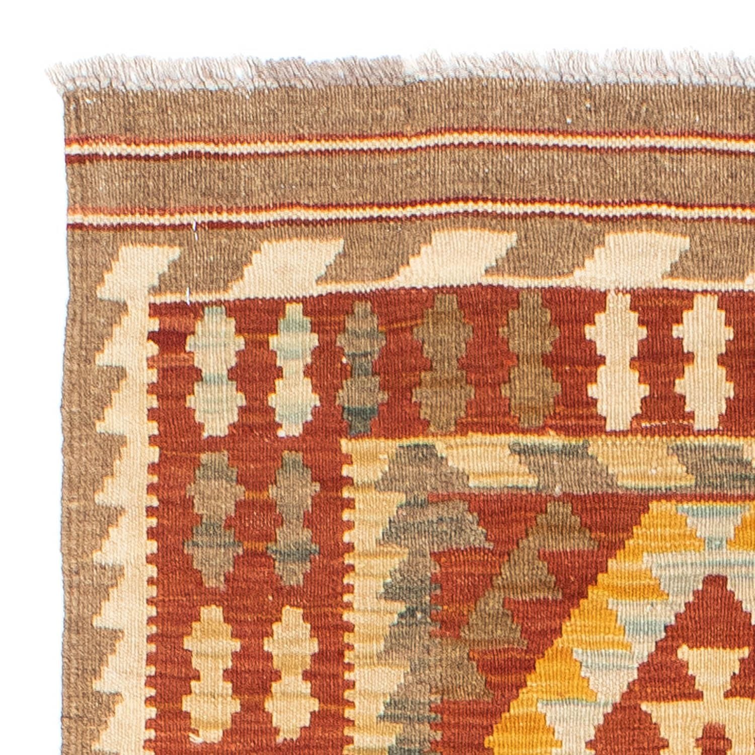 Tapis de couloir Tapis Kelim - Oriental - 192 x 76 cm - rouille