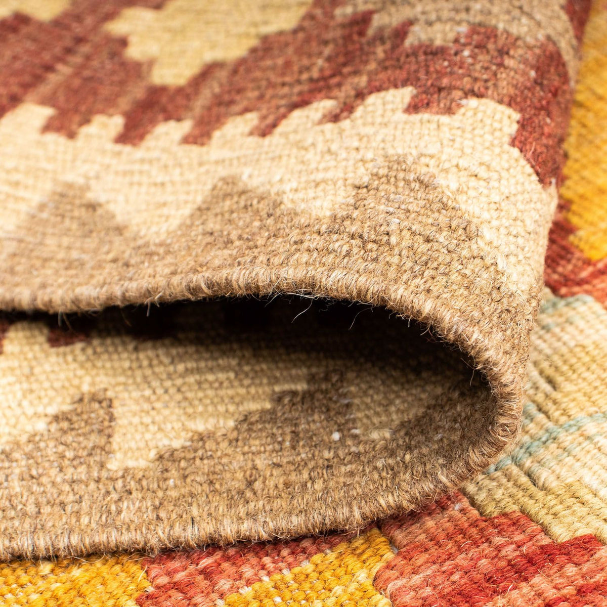 Tapis de couloir Tapis Kelim - Oriental - 200 x 70 cm - beige