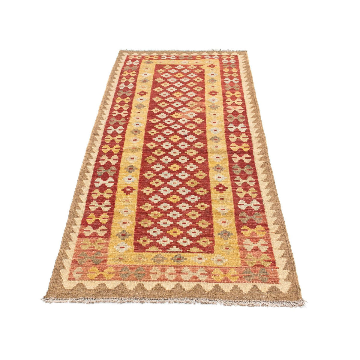 Tapis de couloir Tapis Kelim - Oriental - 197 x 73 cm - rouille