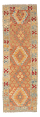 Tapis de couloir Tapis Kelim - Splash - 199 x 64 cm - multicolore