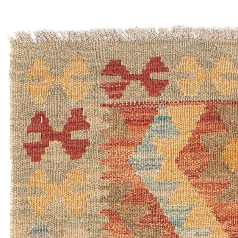 Tapis de couloir Tapis Kelim - Splash - 199 x 64 cm - multicolore