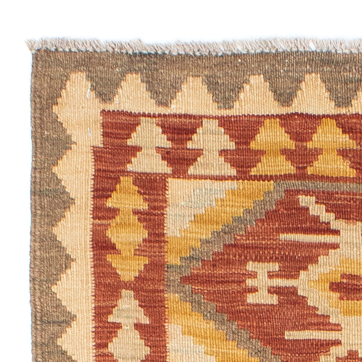 Tapis de couloir Tapis Kelim - Oriental - 190 x 71 cm - beige