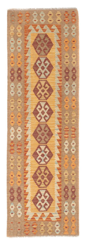 Tapis de couloir Tapis Kelim - Splash - 204 x 65 cm - multicolore