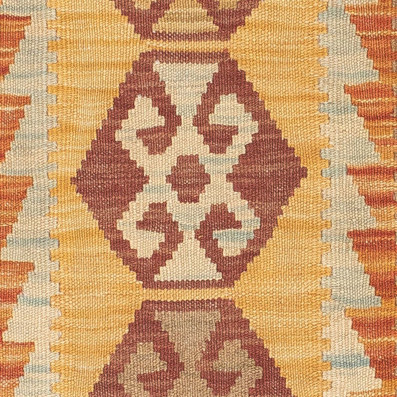 Tapis de couloir Tapis Kelim - Splash - 204 x 65 cm - multicolore