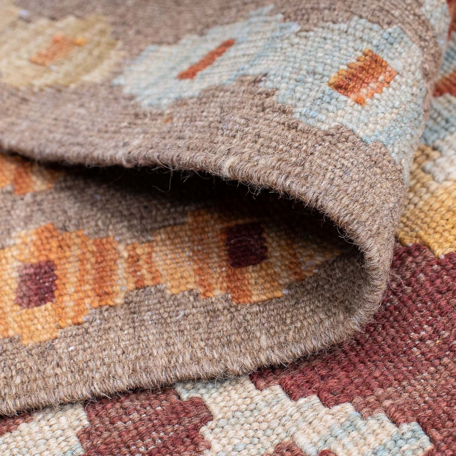 Tapis de couloir Tapis Kelim - Splash - 204 x 65 cm - multicolore
