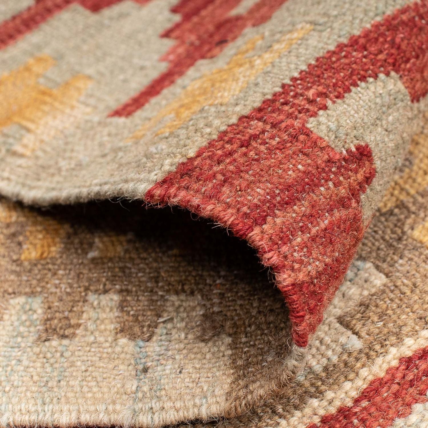 Tapis de couloir Tapis Kelim - Splash - 205 x 64 cm - multicolore