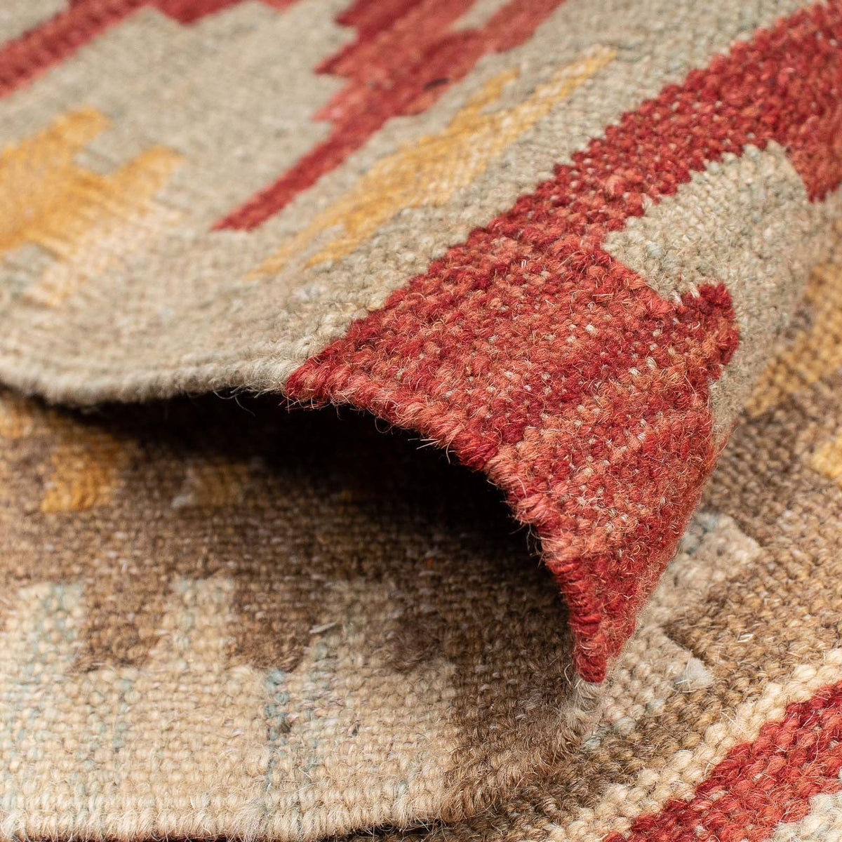 Tapis de couloir Tapis Kelim - Splash - 205 x 64 cm - multicolore