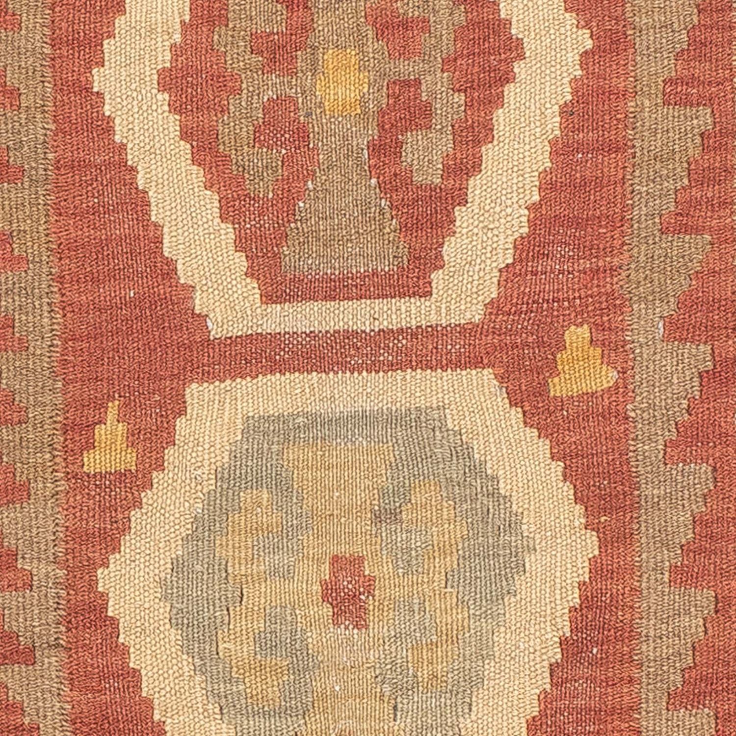 Tapis de couloir Tapis Kelim - Splash - 193 x 64 cm - rouille