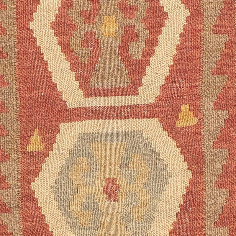 Tapis de couloir Tapis Kelim - Splash - 193 x 64 cm - rouille