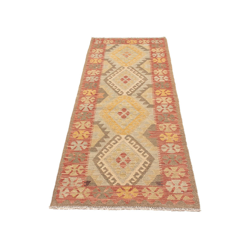 Tapis de couloir Tapis Kelim - Splash - 205 x 66 cm - multicolore