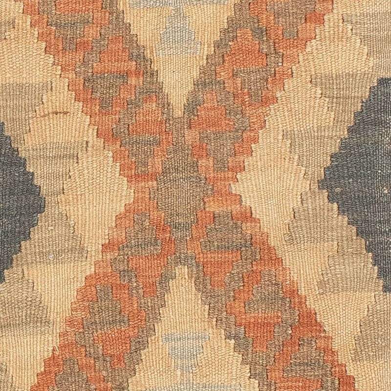 Tapis de couloir Tapis Kelim - Splash - 206 x 61 cm - rouille