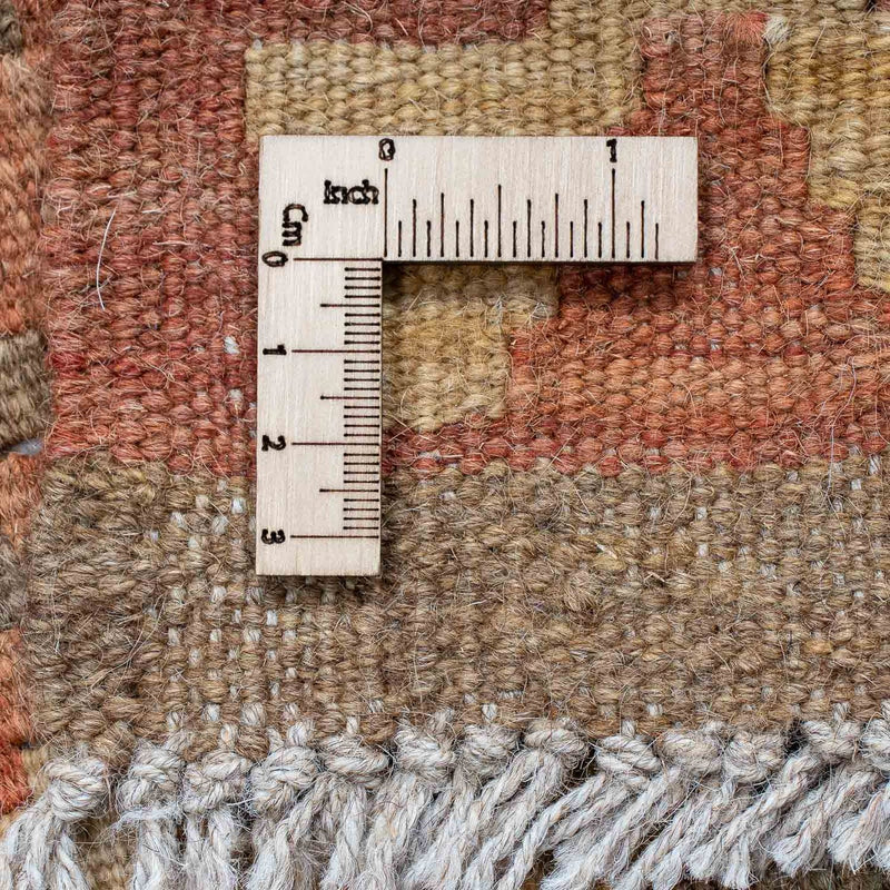 Tapis de couloir Tapis Kelim - Splash - 206 x 61 cm - rouille