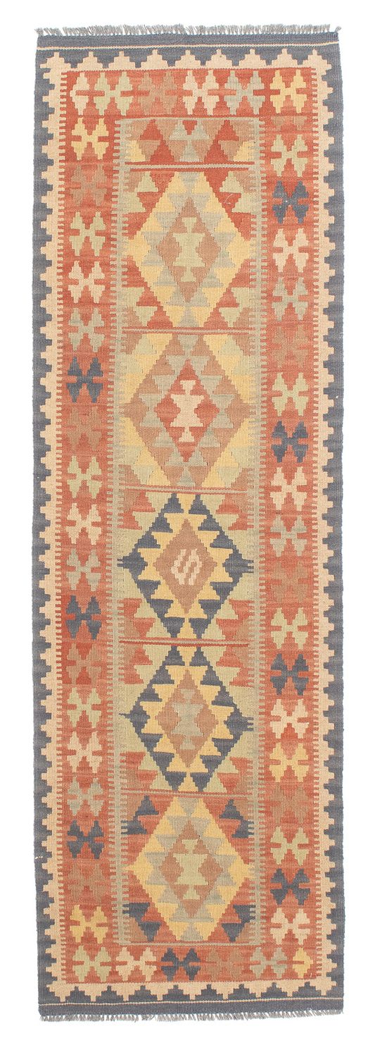 Tapis de couloir Tapis Kelim - Splash - 198 x 60 cm - multicolore