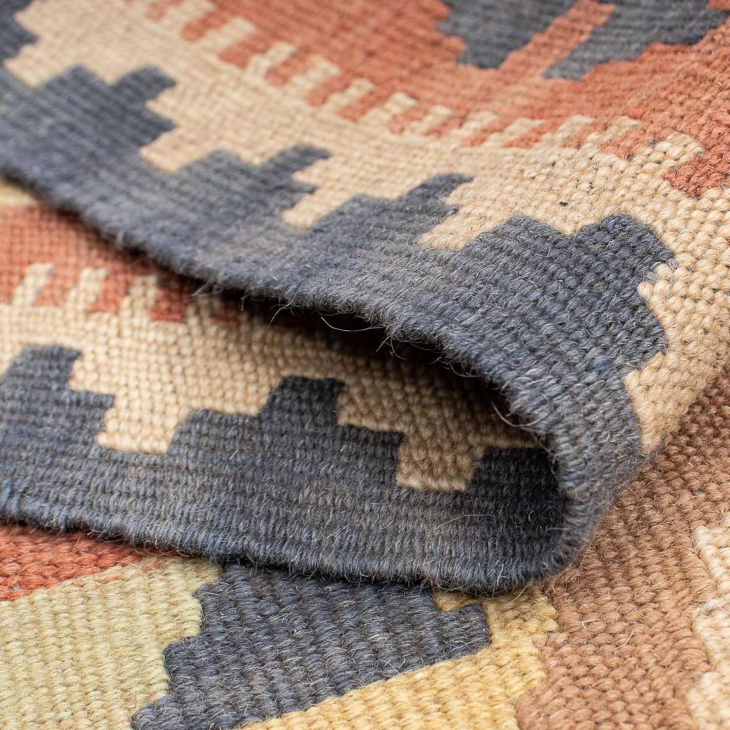 Tapis de couloir Tapis Kelim - Splash - 198 x 60 cm - multicolore