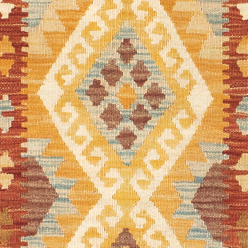 Tapis de couloir Tapis Kelim - Oriental - 206 x 67 cm - marron clair