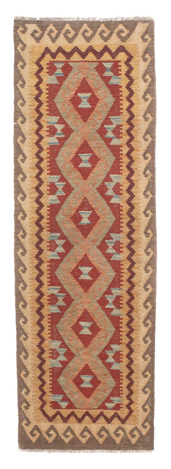 Tapis de couloir Tapis Kelim - Splash - 202 x 64 cm - multicolore