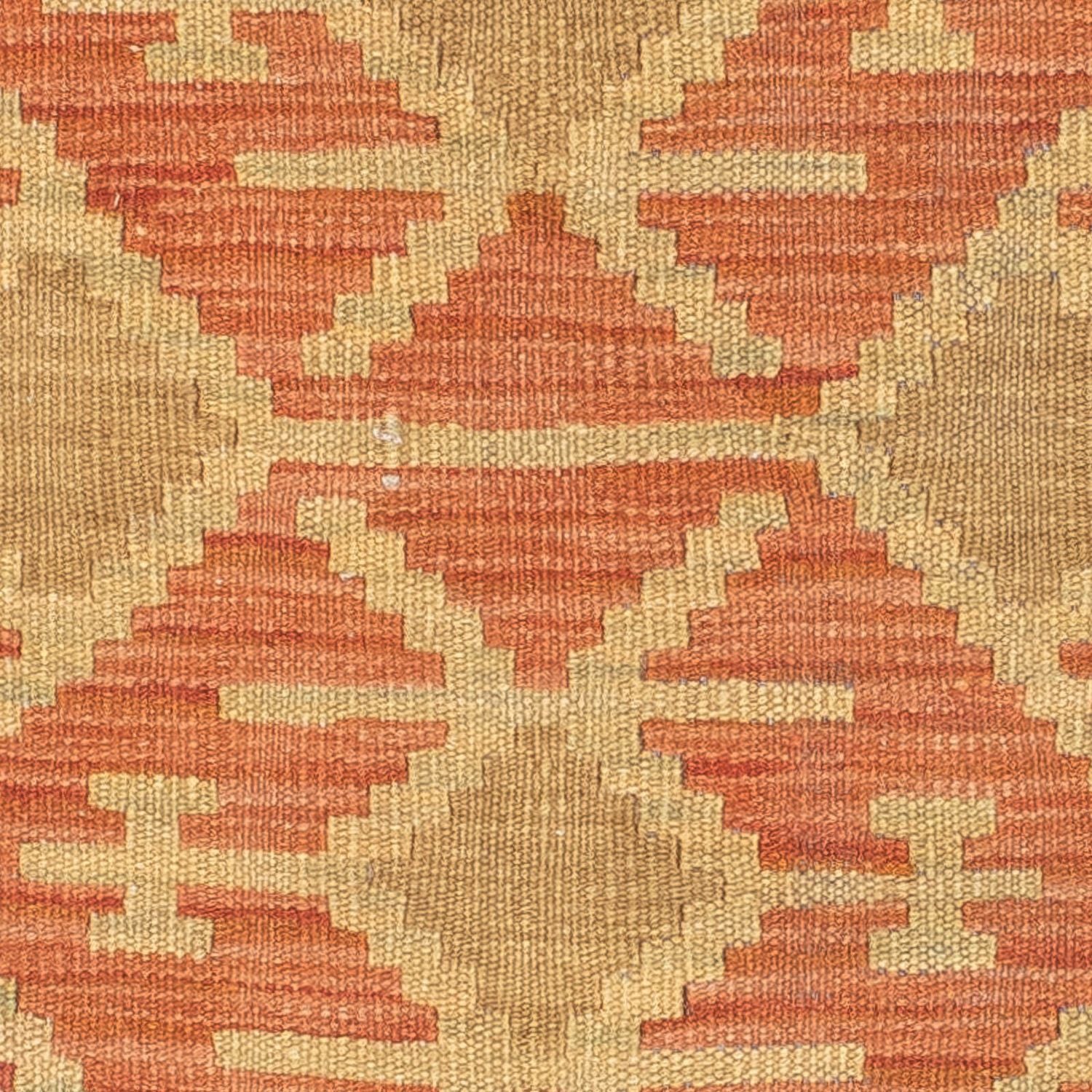 Tapis de couloir Tapis Kelim - Splash - 198 x 68 cm - rouille