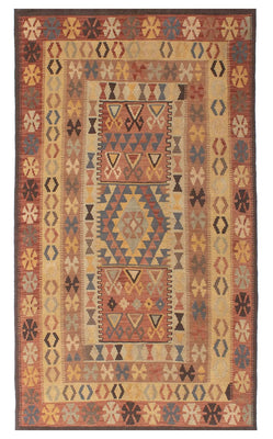 Tapis Kelim - Oriental - 204 x 130 cm - multicolore