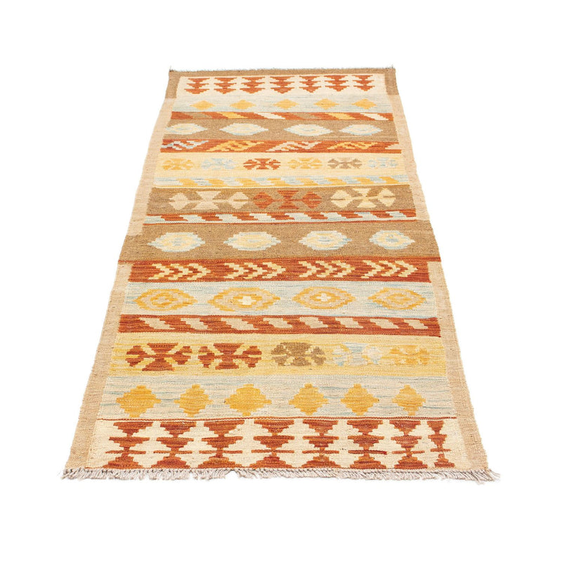Tapis de couloir Tapis Kelim - Oriental - 207 x 77 cm - beige