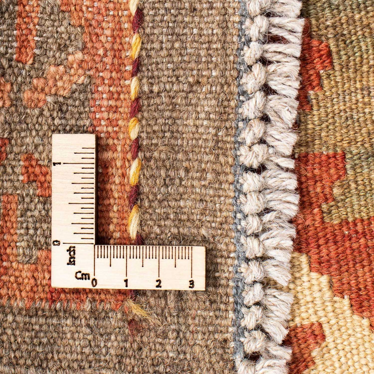 Tapis de couloir Tapis Kelim - Oriental - 204 x 71 cm - beige