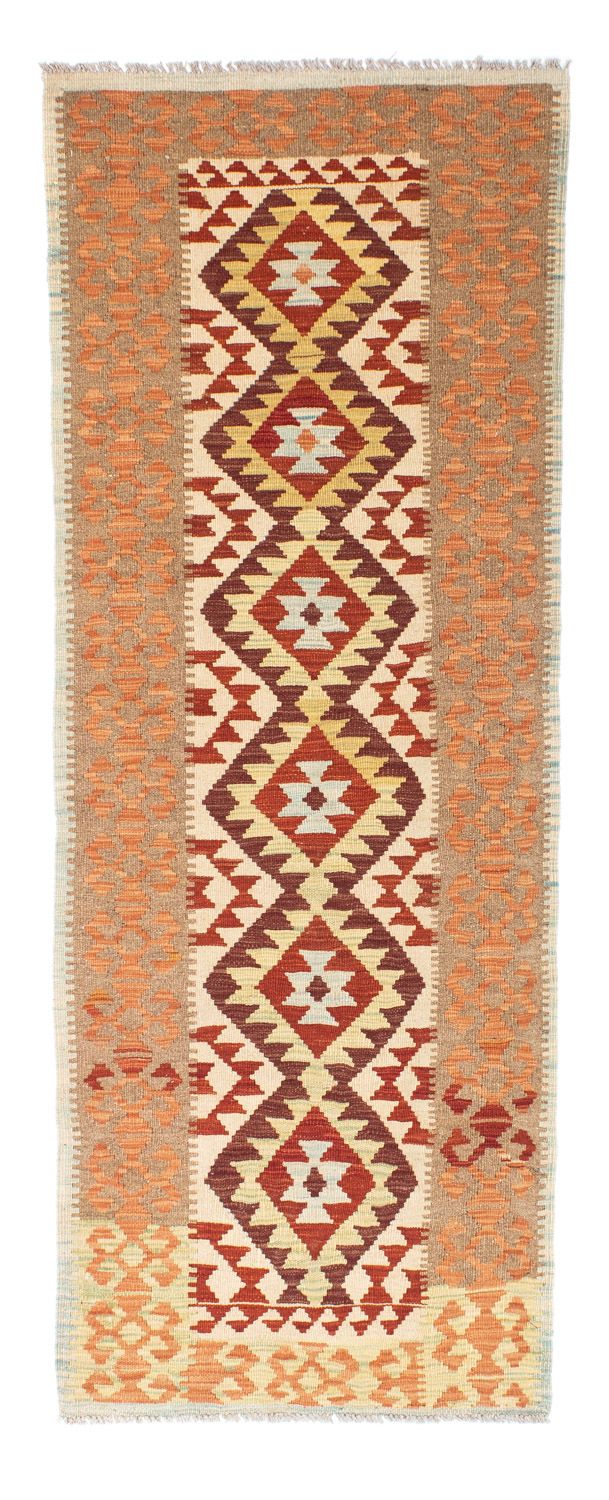 Tapis de couloir Tapis Kelim - Oriental - 199 x 77 cm - beige