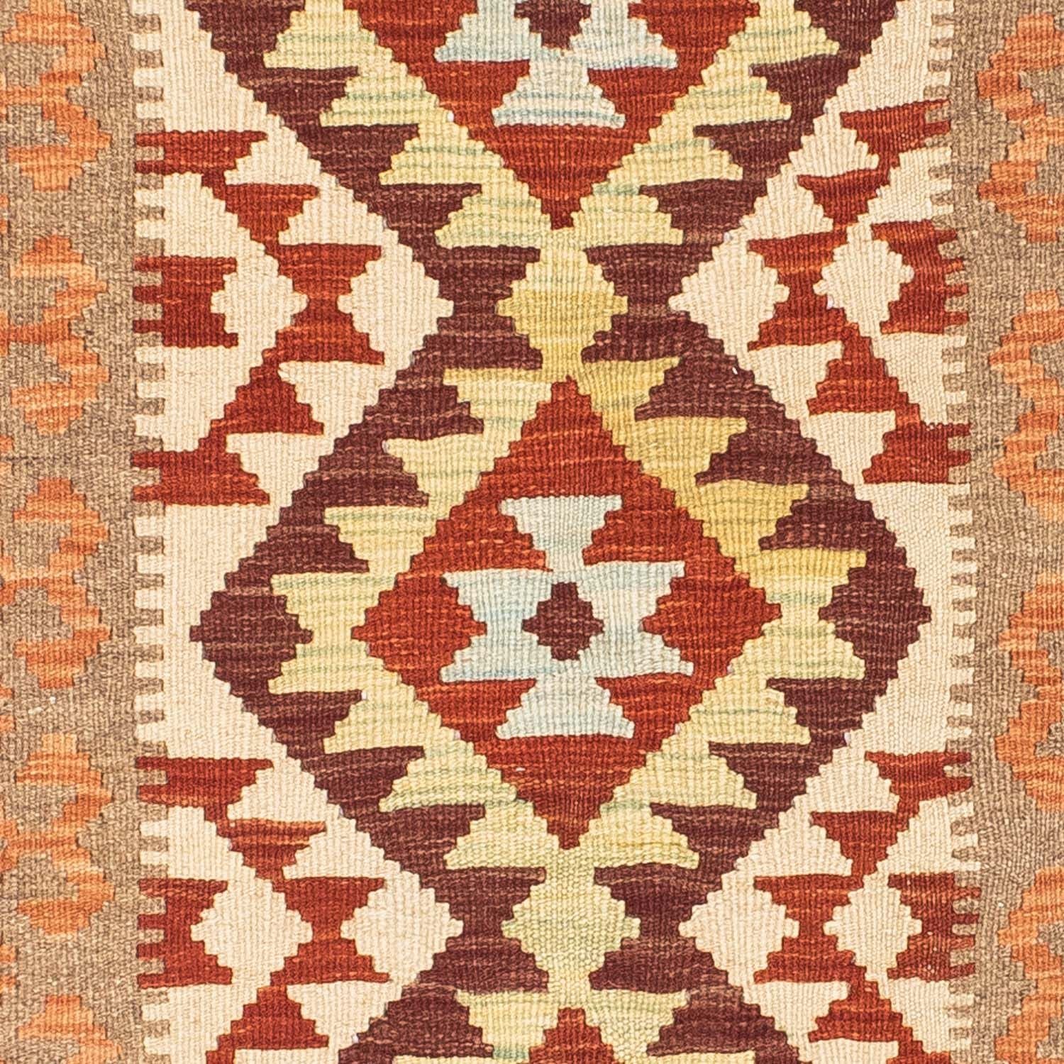 Tapis de couloir Tapis Kelim - Oriental - 199 x 77 cm - beige