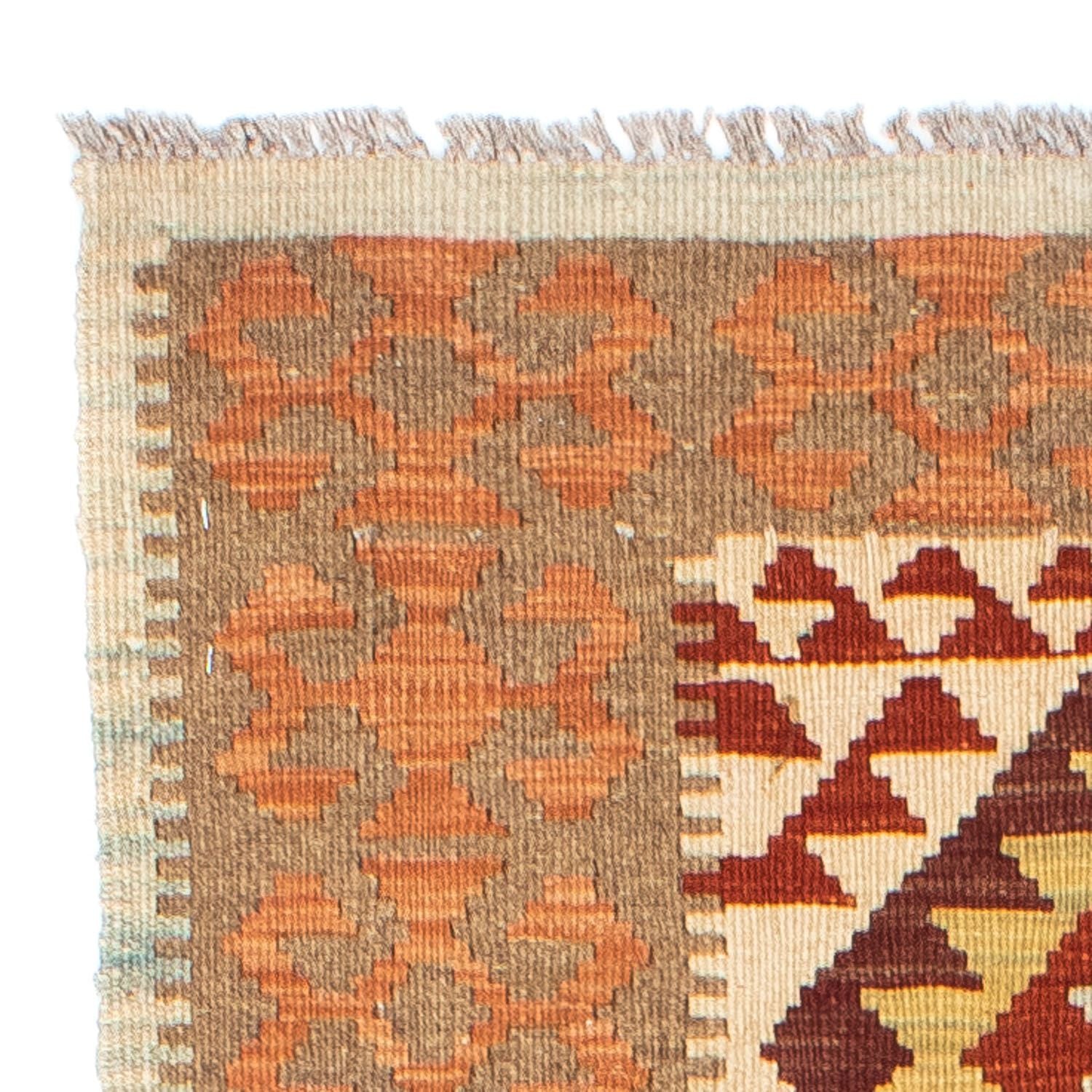Tapis de couloir Tapis Kelim - Oriental - 199 x 77 cm - beige