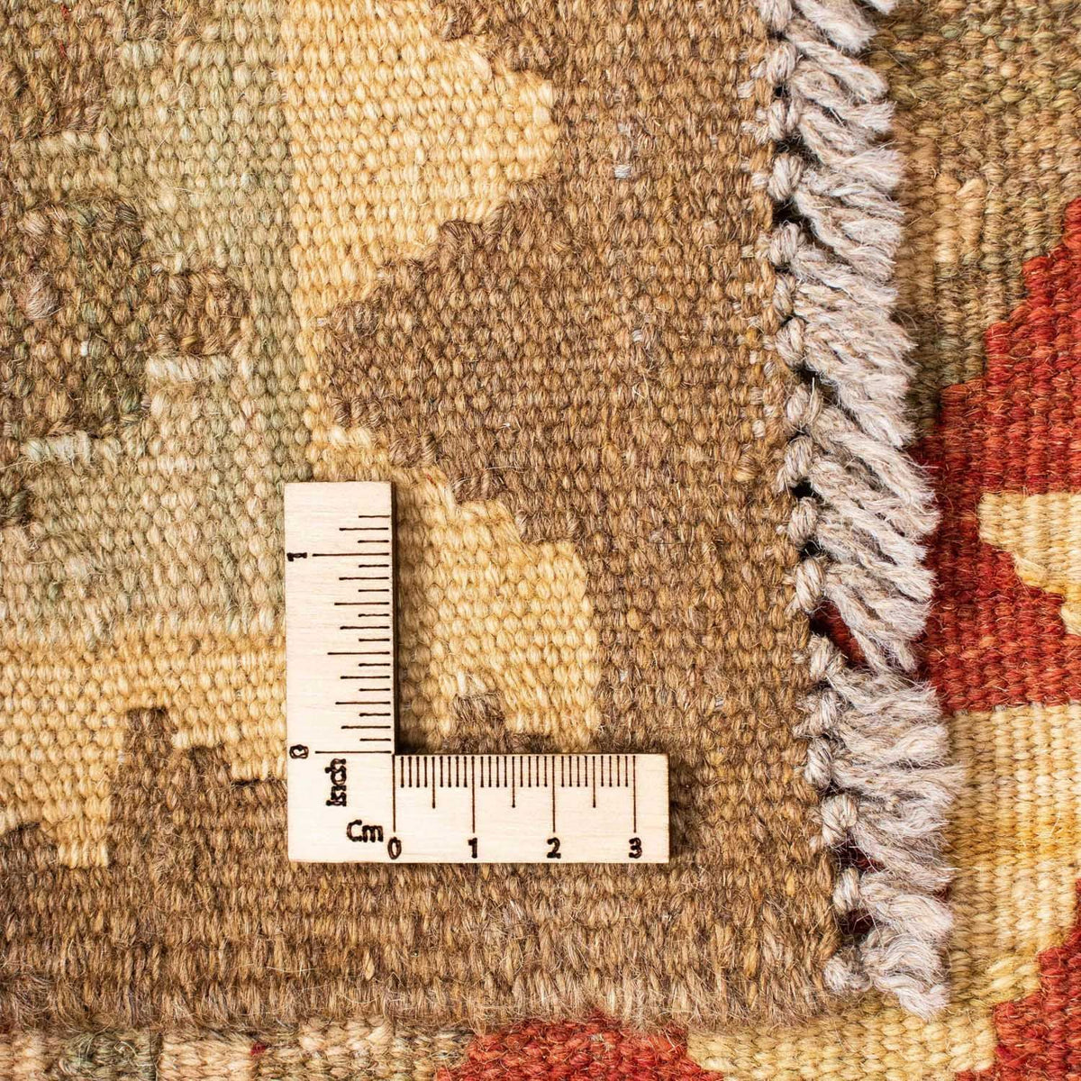 Tapis de couloir Tapis Kelim - Oriental - 198 x 73 cm - beige