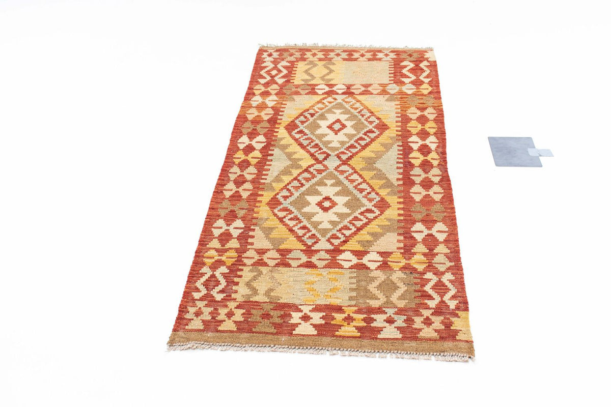 Tapis de couloir Tapis Kelim - Oriental - 187 x 71 cm - rouille