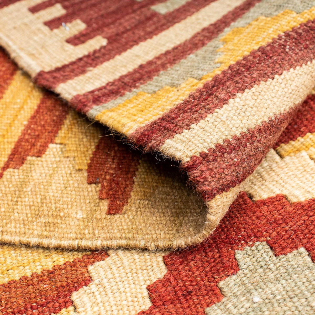 Tapis de couloir Tapis Kelim - Oriental - 207 x 74 cm - beige