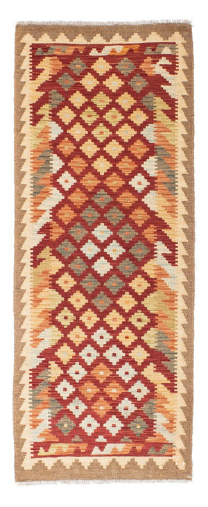 Tapis de couloir Tapis Kelim - Oriental - 195 x 74 cm - rouille