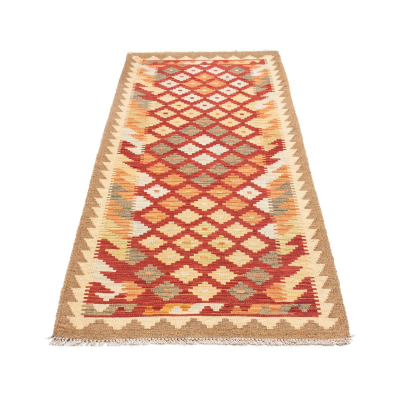 Tapis de couloir Tapis Kelim - Oriental - 195 x 74 cm - rouille