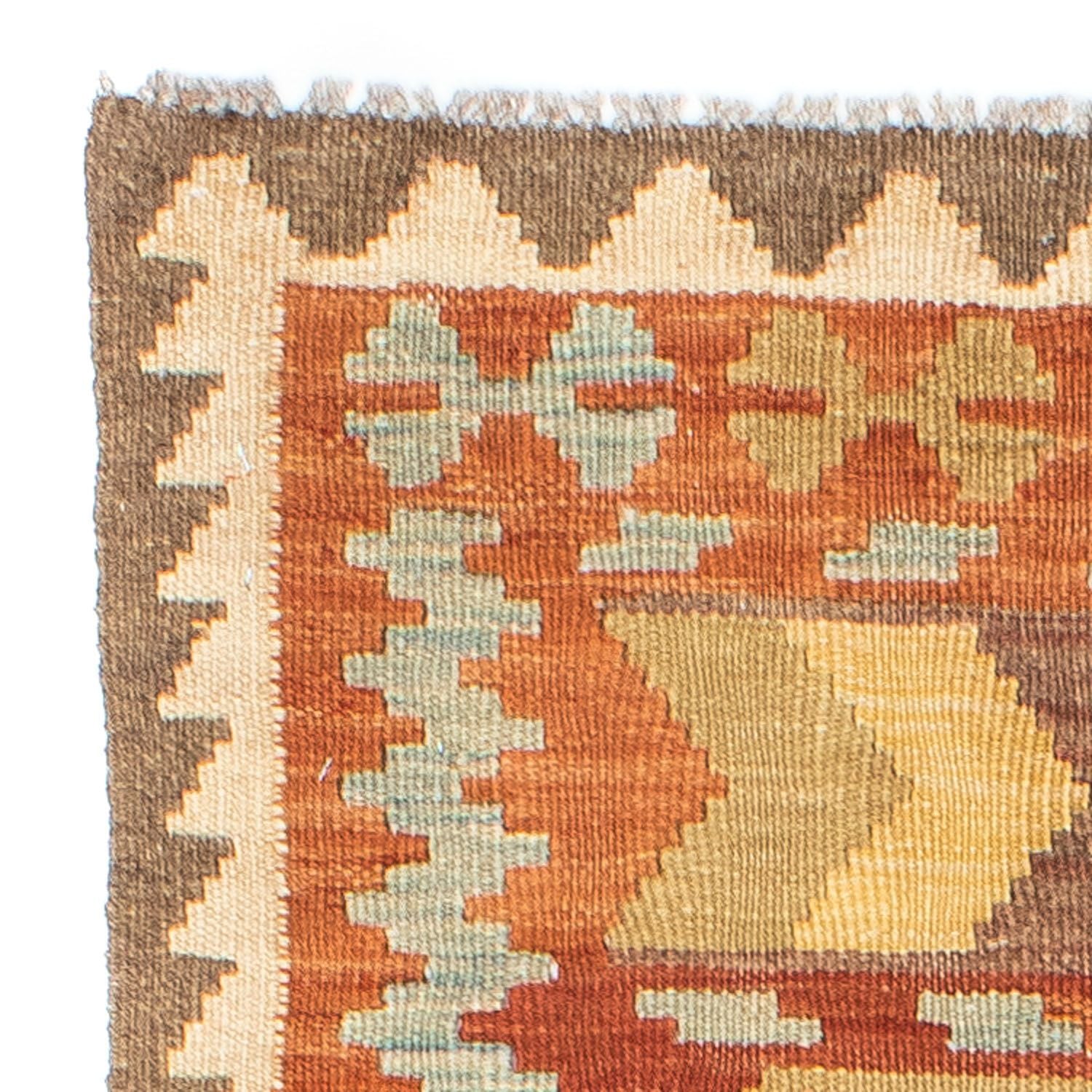 Tapis de couloir Tapis Kelim - Oriental - 195 x 75 cm - orange