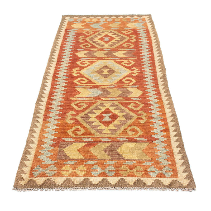 Tapis de couloir Tapis Kelim - Oriental - 195 x 75 cm - orange