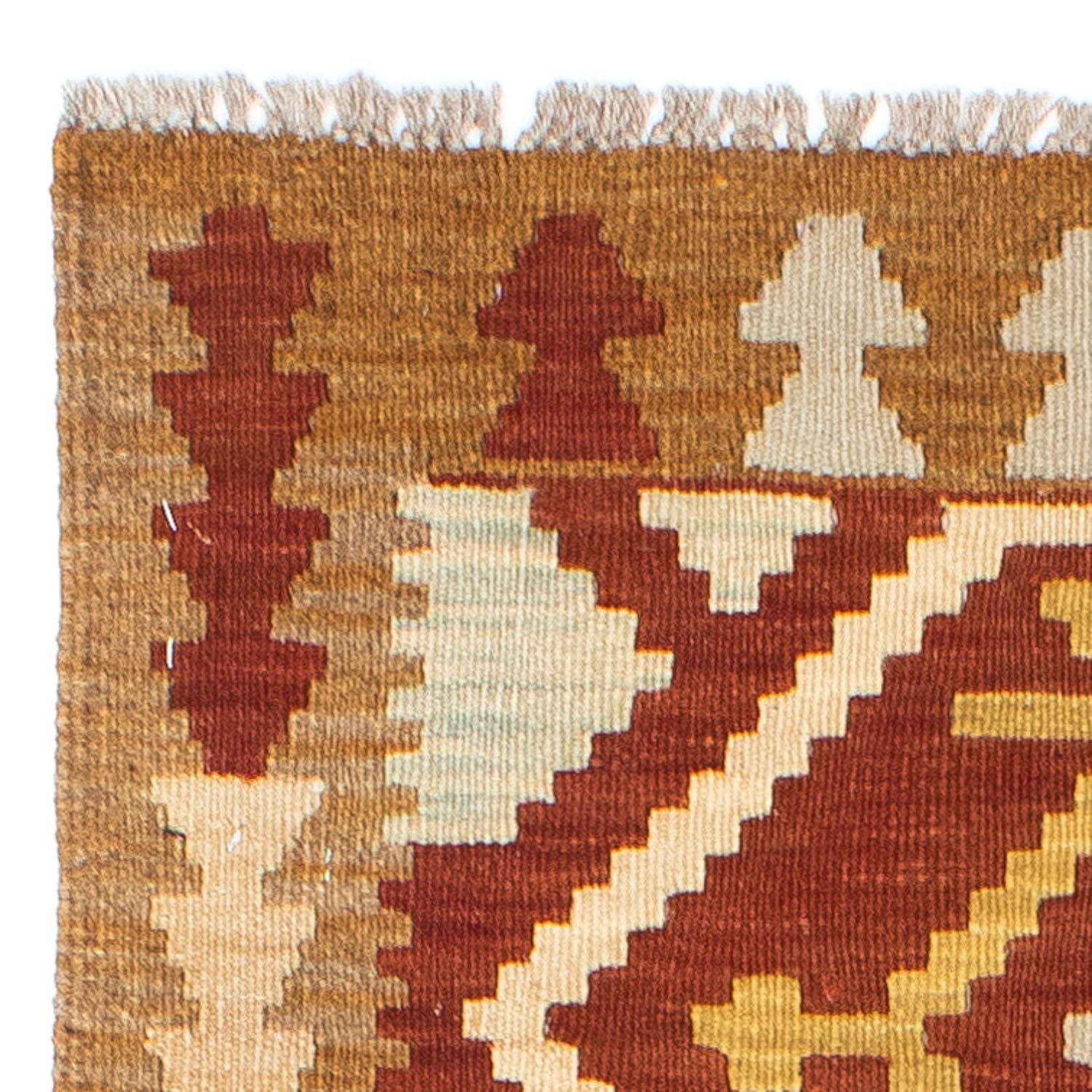Tapis de couloir Tapis Kelim - Oriental - 206 x 73 cm - rouille