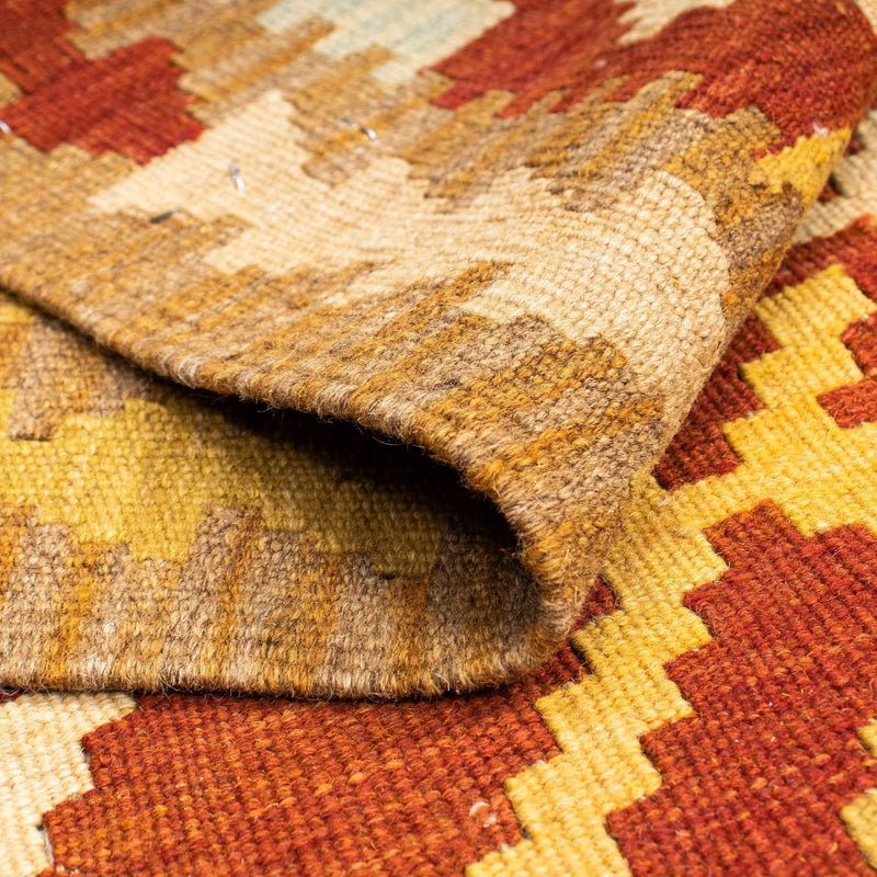 Tapis de couloir Tapis Kelim - Oriental - 206 x 73 cm - rouille