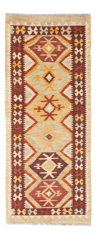 Tapis de couloir Tapis Kelim - Oriental - 198 x 75 cm - beige
